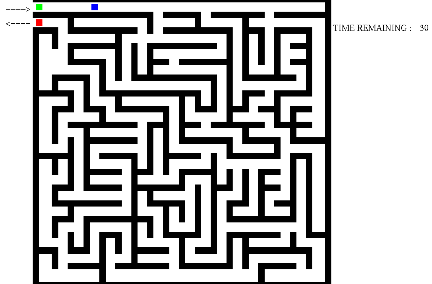 Screenshot of the Path Finding (Maze) Game